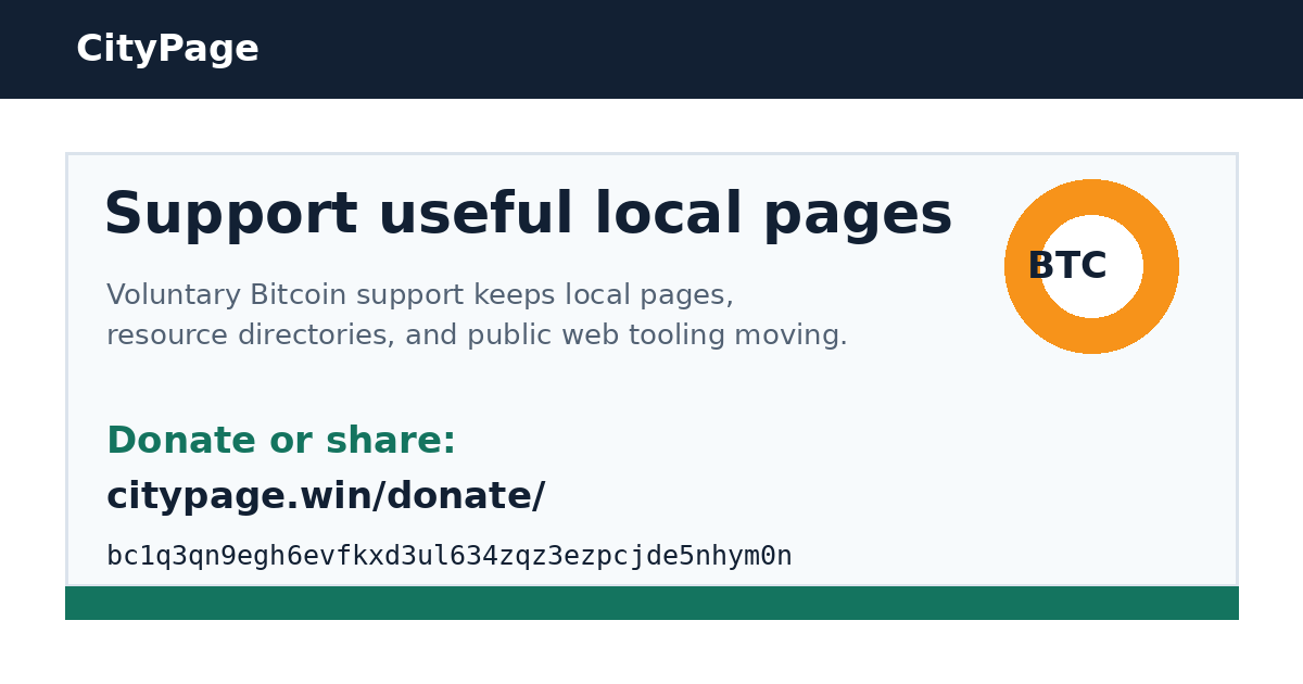 Support CityPage donation graphic