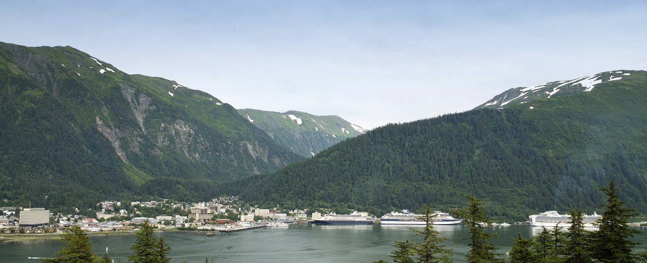 Juneau city-specific skyline and landmark banner for CityPage