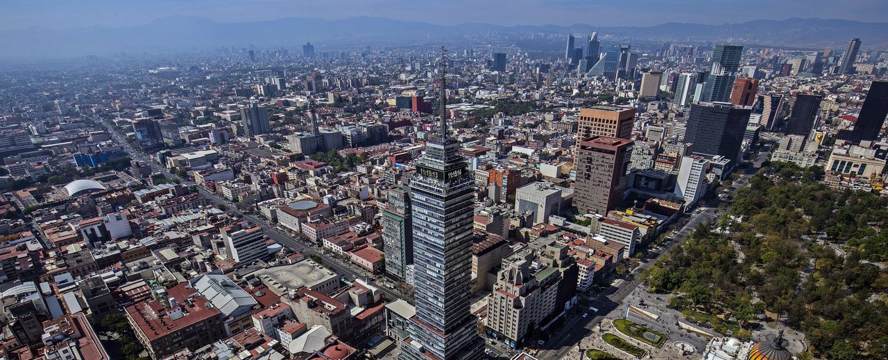 Mexico City city-specific skyline and landmark banner for CityPage