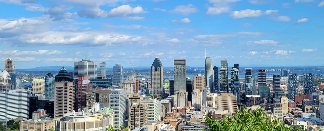 Montreal city-specific skyline and landmark banner for CityPage