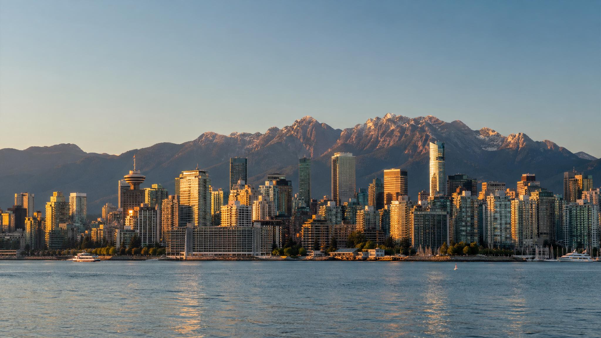 Vancouver city-specific skyline and landmark banner for CityPage