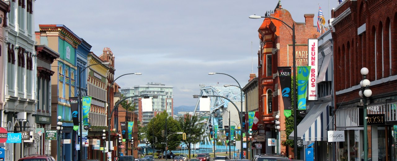 Victoria city-specific skyline and landmark banner for CityPage